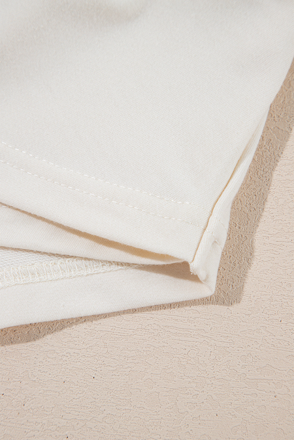 Beige 2pcs Cropped Tee and Ruffle High Waist Skort Set