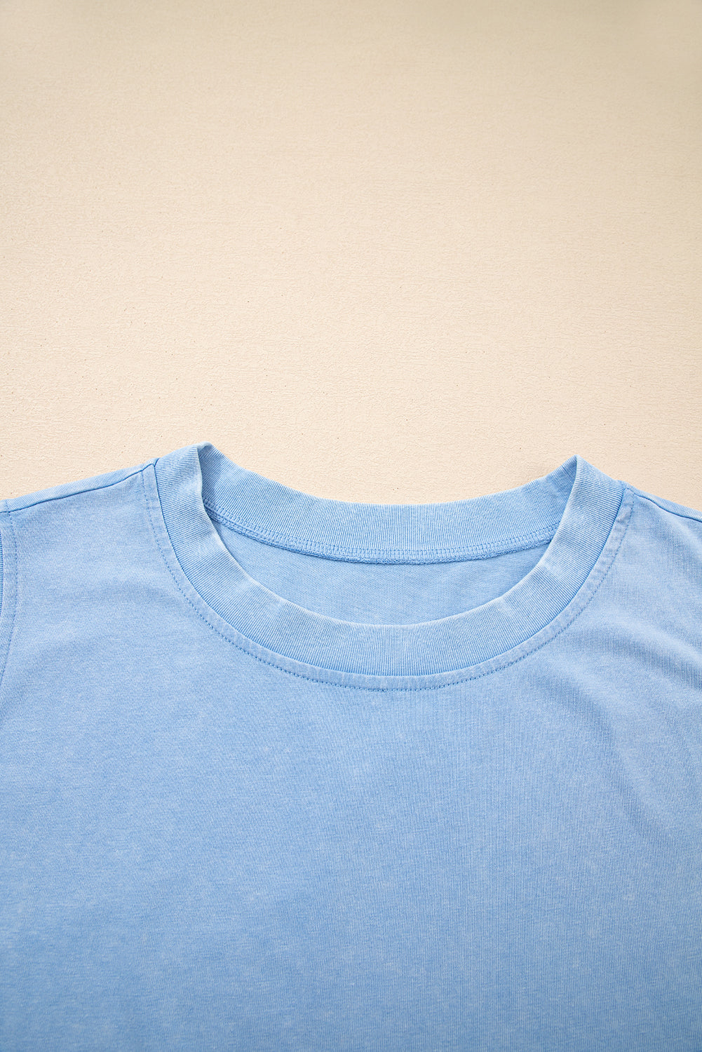 Phalaenopsis 2 Pieces Mineral Wash Cotton Tank Top Lined Split Skirt Set