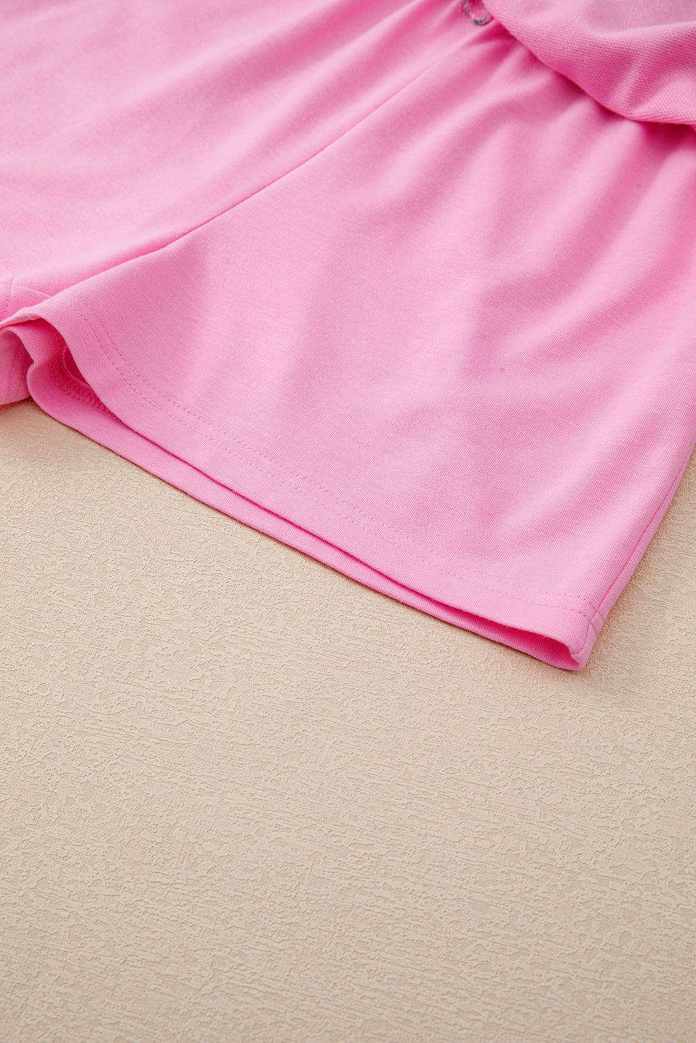 Bonbon Colorblock Edge Drop Shoulder T Shirt and Skort 2Pcs Set