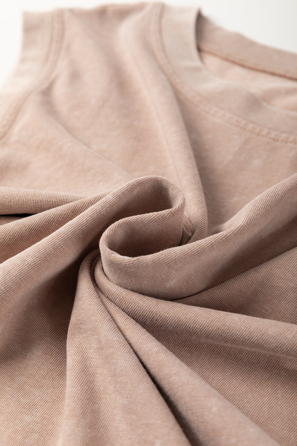 Phalaenopsis 2 Pieces Mineral Wash Cotton Tank Top Lined Split Skirt Set