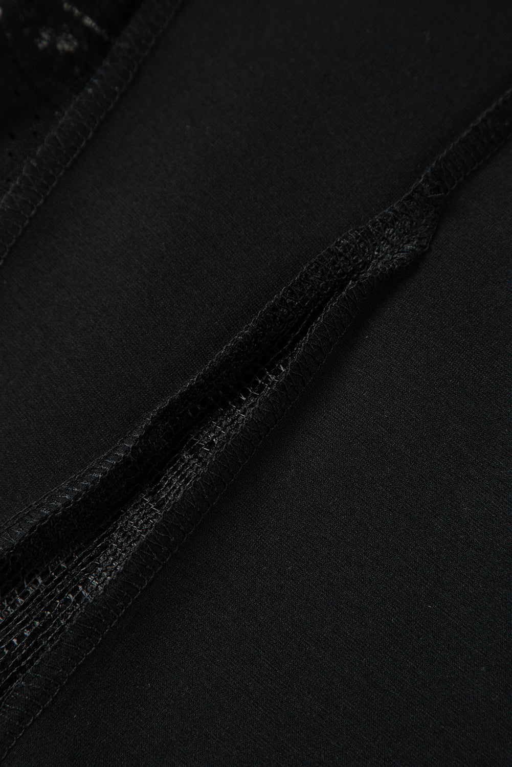 Smoke Gray Boho Lace Patchwork Wide Leg High Waist Pants